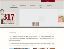 Tablet Screenshot of 317lindenapartments.com